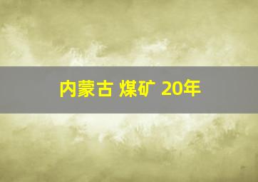 内蒙古 煤矿 20年